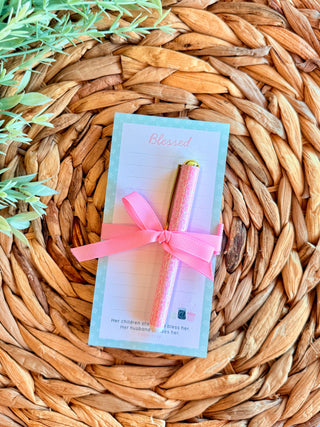 Blessed - Prov. 31:28 Magnet Notepad & Pen Set-Brittany Carl-Shop Anchored Bliss Women's Boutique Clothing Store