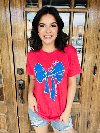 God Bless the USA Graphic Tee-P&PD-Shop Anchored Bliss Women's Boutique Clothing Store