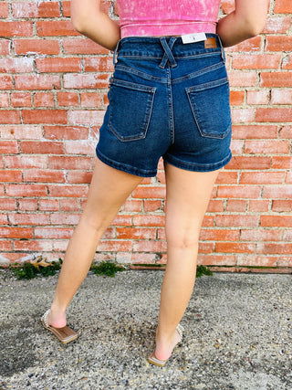 Judy Blue Unbelievable Time High Rise Denim Shorts-Judy Blue-Shop Anchored Bliss Women's Boutique Clothing Store