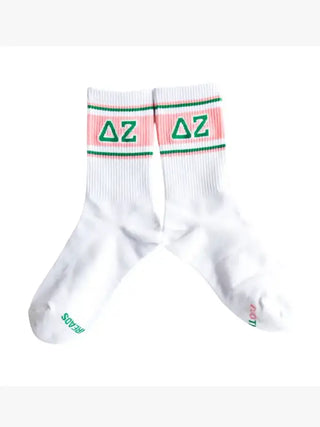Delta Zeta Sorority Socks-The Darling Effect-Shop Anchored Bliss Women's Boutique Clothing Store