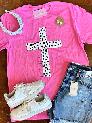 Dalmatian Cross Graphic Tee-Harps & Oli-Shop Anchored Bliss Women's Boutique Clothing Store