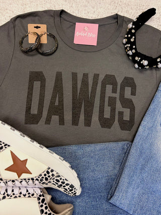 Dawgs College Block Graphic Tee-Harps & Oli-Shop Anchored Bliss Women's Boutique Clothing Store