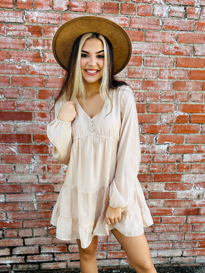 Spin Me Around Dress • Soft Blush-Kori-Shop Anchored Bliss Women's Boutique Clothing Store