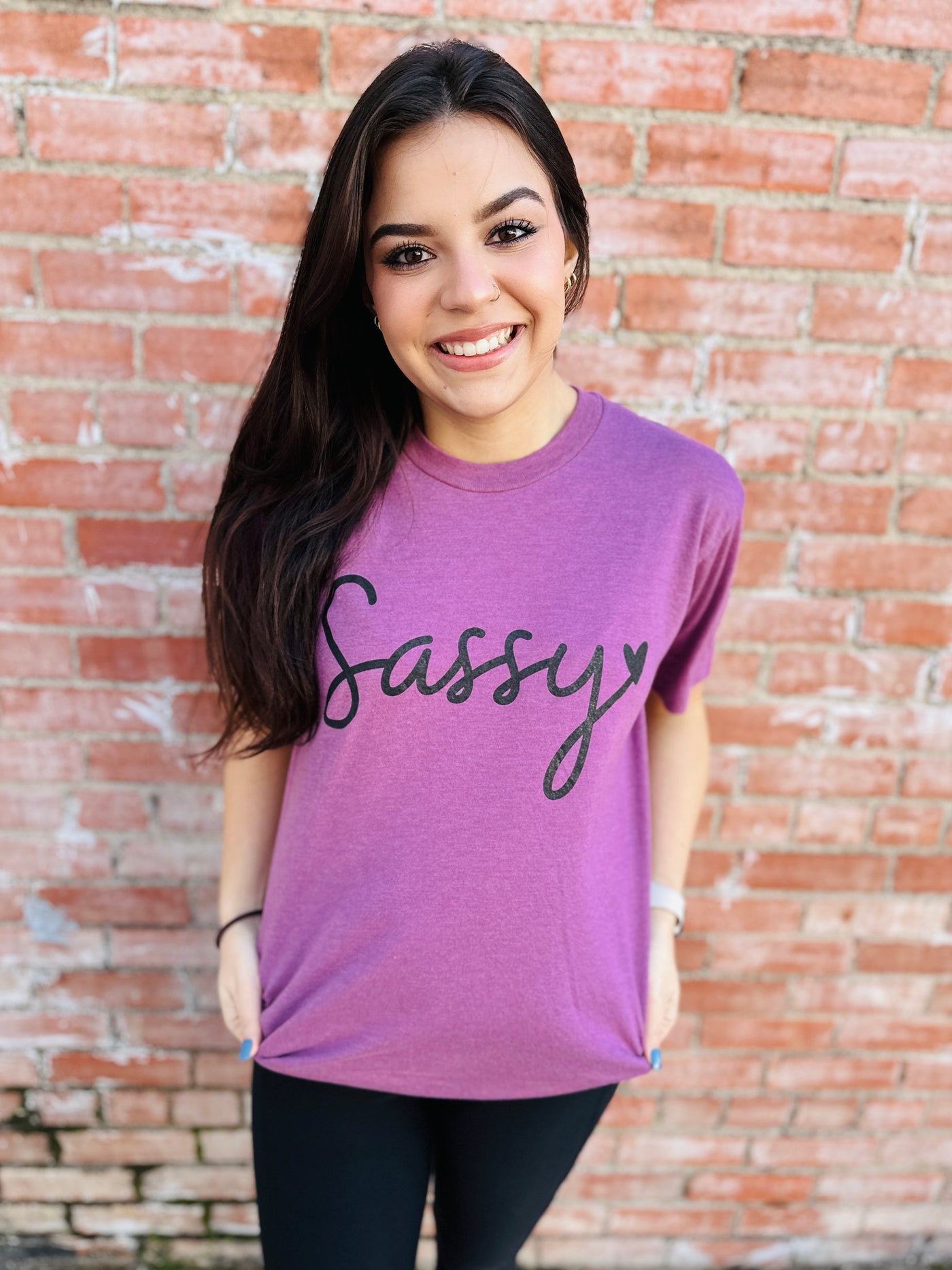 Sassy Graphic Tee-Harps & Oli-Shop Anchored Bliss Women's Boutique Clothing Store