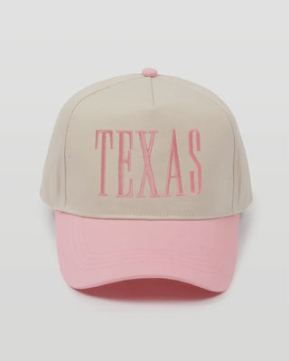 Texas Embroidered Hat • Pink-Stacey Kluttz-Shop Anchored Bliss Women's Boutique Clothing Store