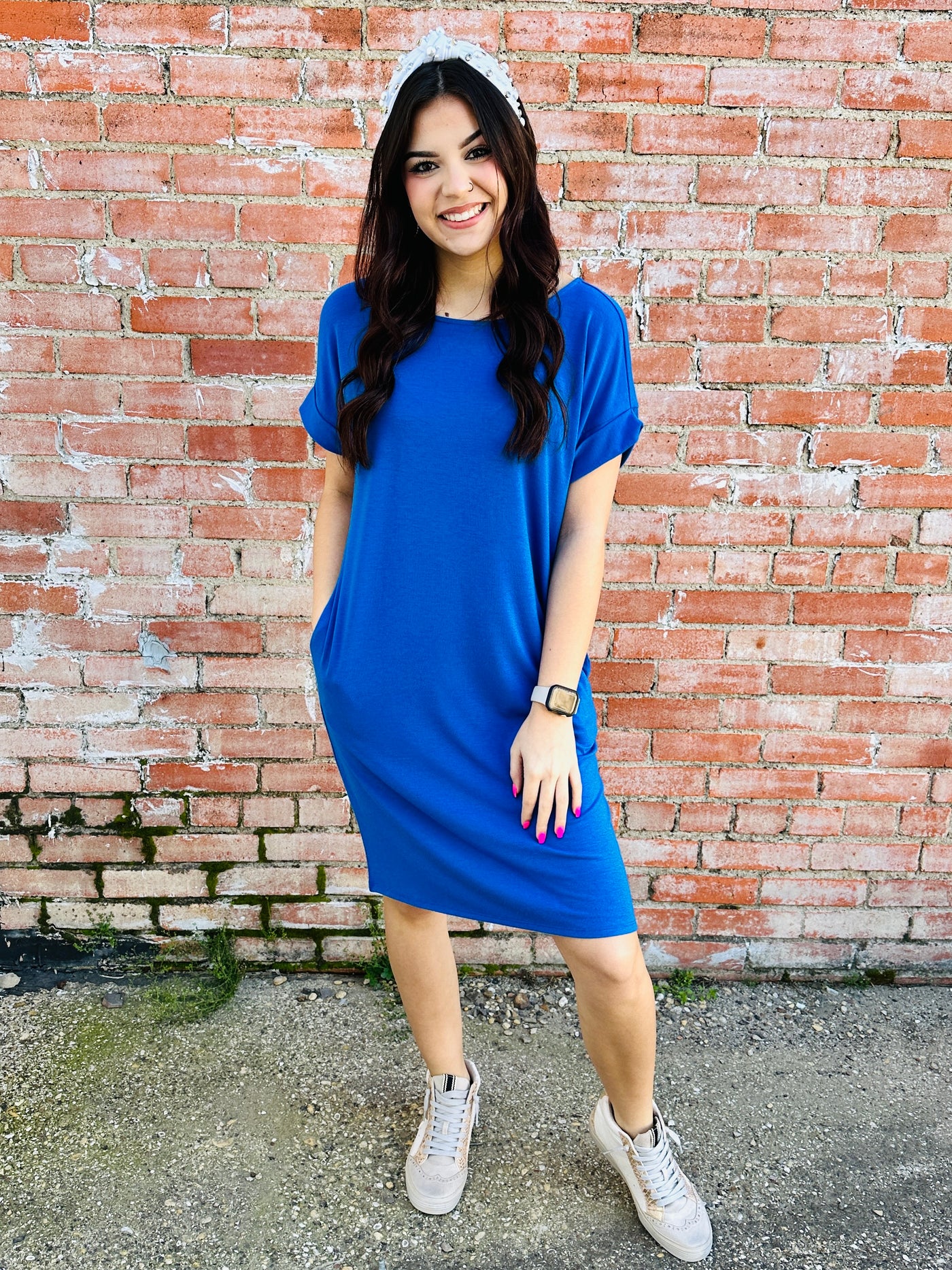 Let Me Adore You Dress • Blue-Tracy Zelenuk-Shop Anchored Bliss Women's Boutique Clothing Store