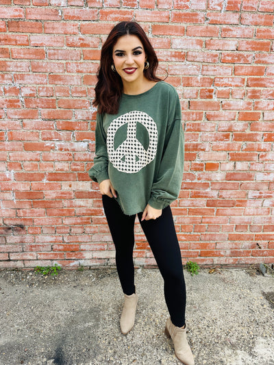 Feeling Groovy Top • Green-Umgee-Shop Anchored Bliss Women's Boutique Clothing Store