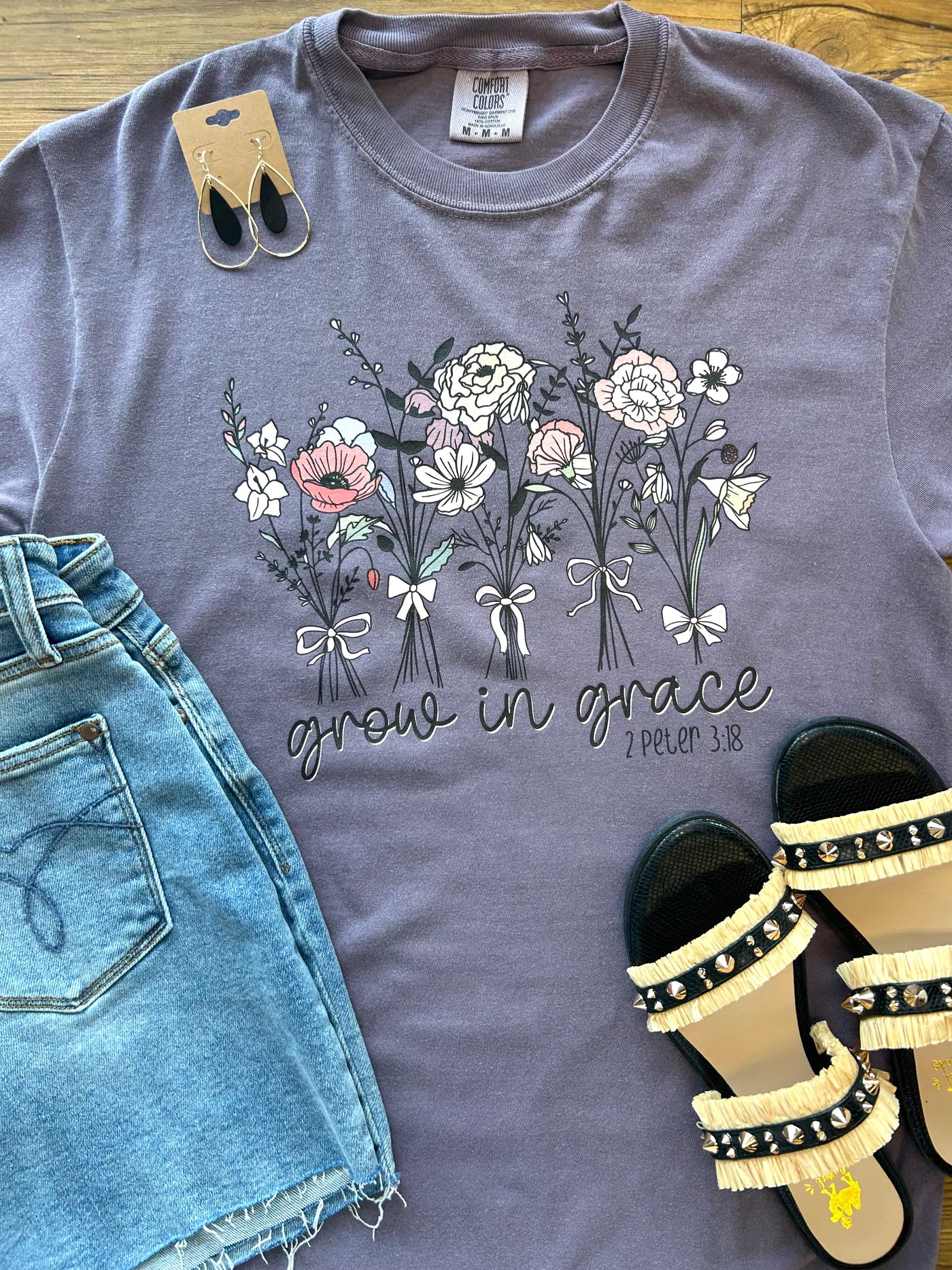 Grow in Grace Graphic Tee-Harps & Oli-Shop Anchored Bliss Women's Boutique Clothing Store