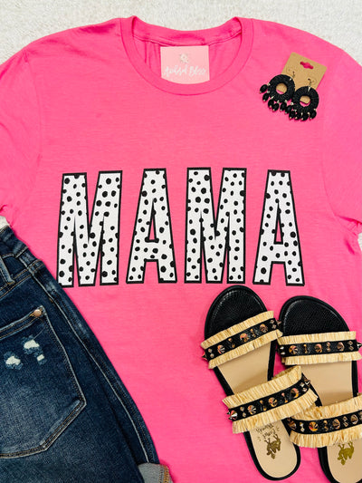 Dalmatian Mama Graphic Tee • Bubblegum-Harps & Oli-Shop Anchored Bliss Women's Boutique Clothing Store