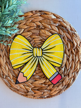 Pencil Coquette Sequin Patch-Harps & Oli-Shop Anchored Bliss Women's Boutique Clothing Store