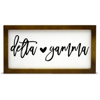 Sorority Script Wooden Sign-Sorority Shop-Delta Gamma-Shop Anchored Bliss Women's Boutique Clothing Store