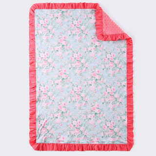 Rosebud Mint Reversible Blanket-Clover Cottage-Shop Anchored Bliss Women's Boutique Clothing Store