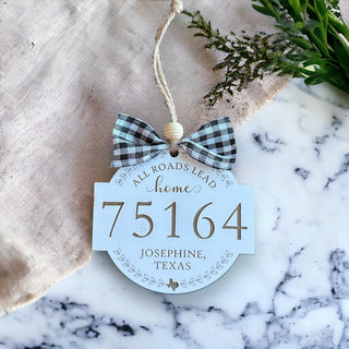 All Roads Lead Home Wooden Ornament • Josephine 75164-Brittany Carl-Shop Anchored Bliss Women's Boutique Clothing Store