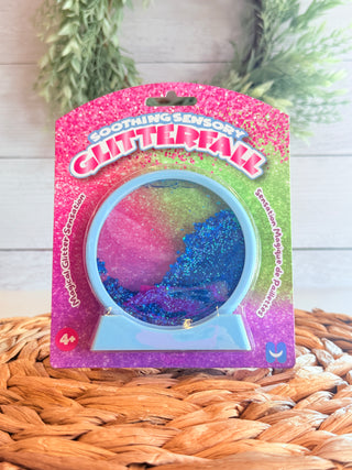 Glitter-Fall Sensory Disc•Blue-Brittany Carl-Shop Anchored Bliss Women's Boutique Clothing Store