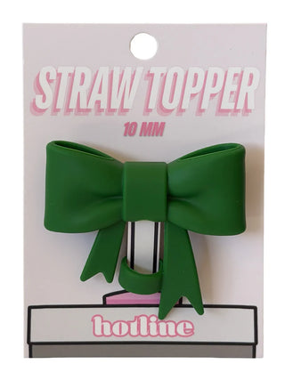Coquette Bow Straw Topper • Green-Brittany Carl-Shop Anchored Bliss Women's Boutique Clothing Store