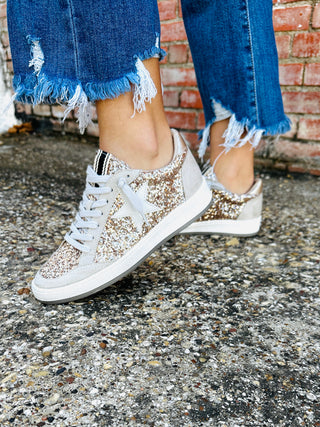 ShuShop Feel the Magic Sneakers • Champagne-ShuShop-Shop Anchored Bliss Women's Boutique Clothing Store