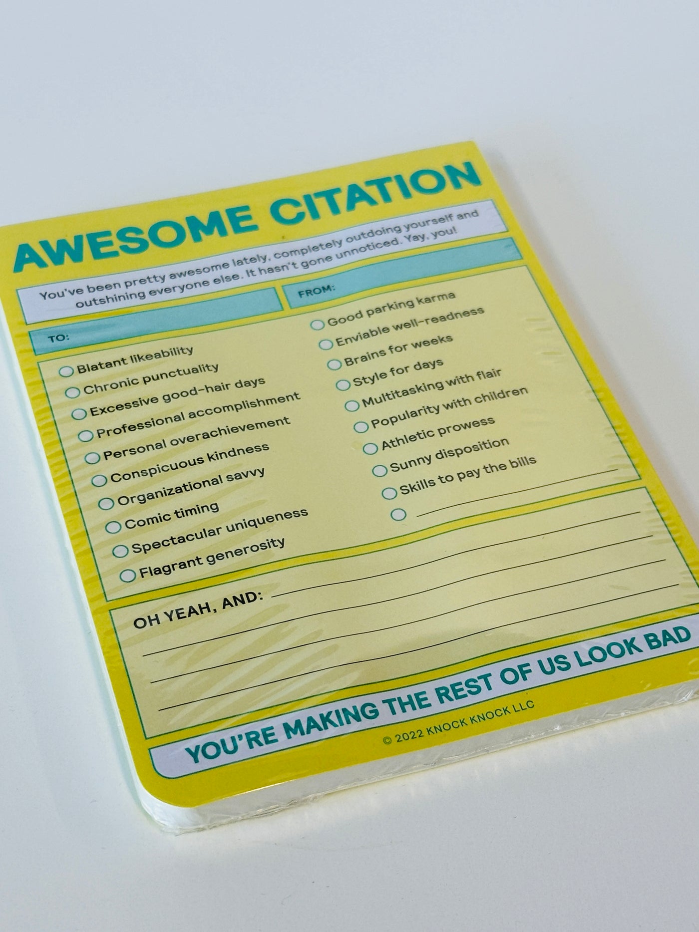 Awesome Citation Notepad-Tracy Zelenuk-Shop Anchored Bliss Women's Boutique Clothing Store