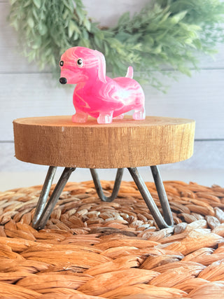 Marbled Stretchy Dachshund • Pink-Brittany Carl-Shop Anchored Bliss Women's Boutique Clothing Store