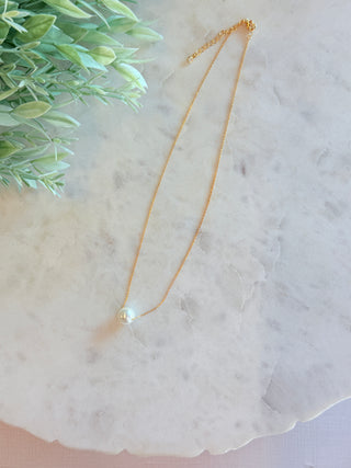Savannah Pearl Necklace-Brittany Carl-Shop Anchored Bliss Women's Boutique Clothing Store