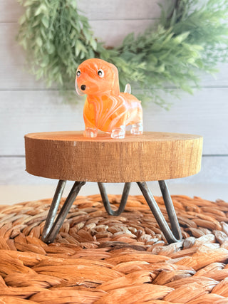 Marbled Stretchy Dachshund • Orange-Brittany Carl-Shop Anchored Bliss Women's Boutique Clothing Store