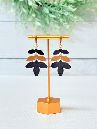 Isla Earrings • Black + Gold-Brittany Carl-Shop Anchored Bliss Women's Boutique Clothing Store