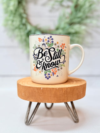 Be Still Purple Floral Coffee Mug-Brittany Carl-Shop Anchored Bliss Women's Boutique Clothing Store