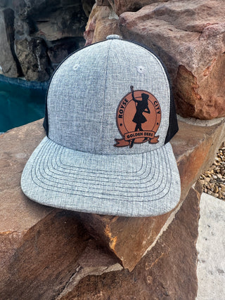 Golden Debs Leather Patch Hat-Anchored Bliss Boutique-Shop Anchored Bliss Women's Boutique Clothing Store