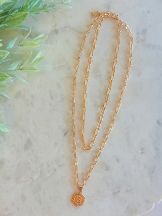 Linked Letter Luxe • Gold-Stacey Kluttz-Shop Anchored Bliss Women's Boutique Clothing Store