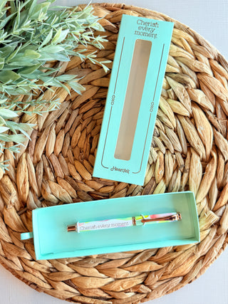 Cherish Every Moment Sea Glass Pen-Brittany Carl-Shop Anchored Bliss Women's Boutique Clothing Store