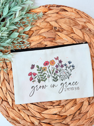 Grow In Grace Zipper Bag-Brittany Carl-Shop Anchored Bliss Women's Boutique Clothing Store