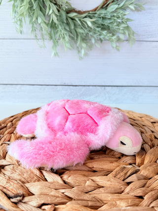 Sea Turtle Tracker Plushie • Small-Brittany Carl-Pink-Shop Anchored Bliss Women's Boutique Clothing Store