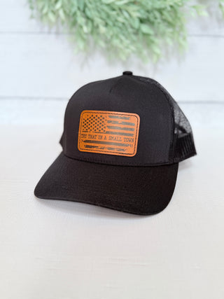 Try That In A Small Town Flag Patch Hat-Brittany Carl-Shop Anchored Bliss Women's Boutique Clothing Store