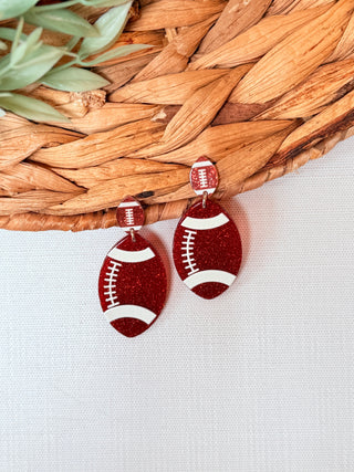 Sideline Chic Earrings• Red-Brittany Carl-Shop Anchored Bliss Women's Boutique Clothing Store