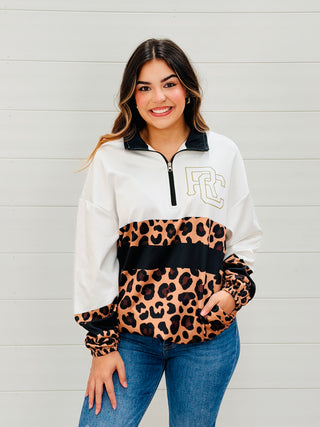 RC Black & Leopard Gameday Vibes Dri Fit Windbreaker-Messi Tu-Shop Anchored Bliss Women's Boutique Clothing Store