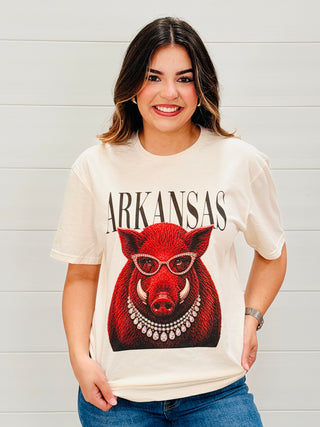 Vogue Arkansas Graphic Tee-Harps & Oli-Shop Anchored Bliss Women's Boutique Clothing Store