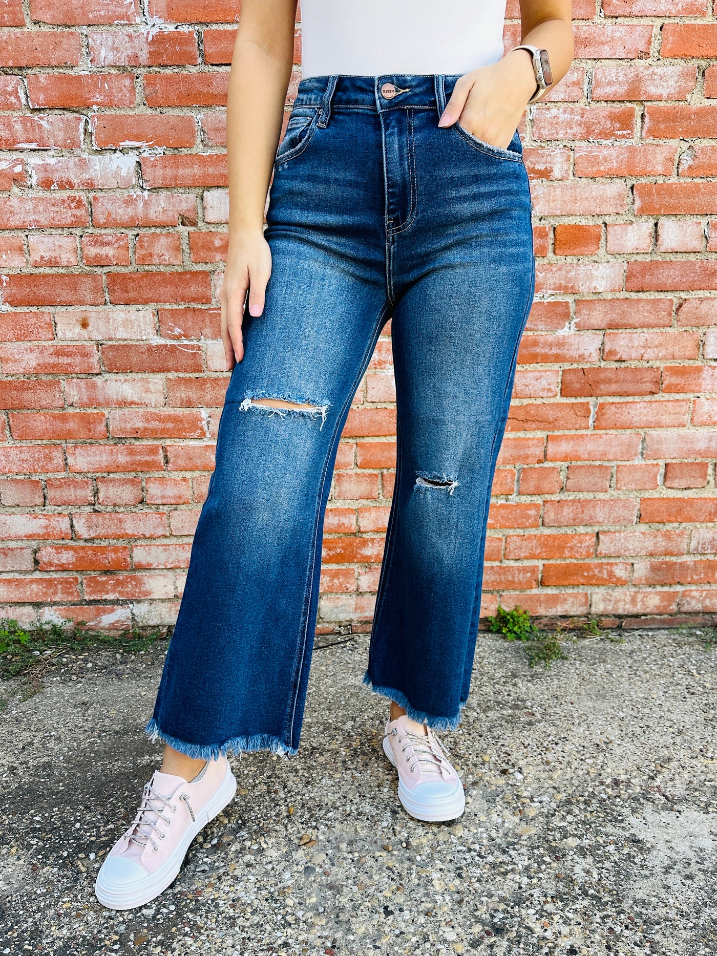 Risen Keep Your Promise Denim Jeans-Risen-Shop Anchored Bliss Women's Boutique Clothing Store