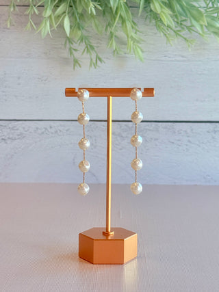 Kara Pearl Drop Earrings-DMC-Shop Anchored Bliss Women's Boutique Clothing Store
