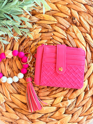 The Monroe Wallet Wristlet – Hot Pink-Brittany Carl-Shop Anchored Bliss Women's Boutique Clothing Store
