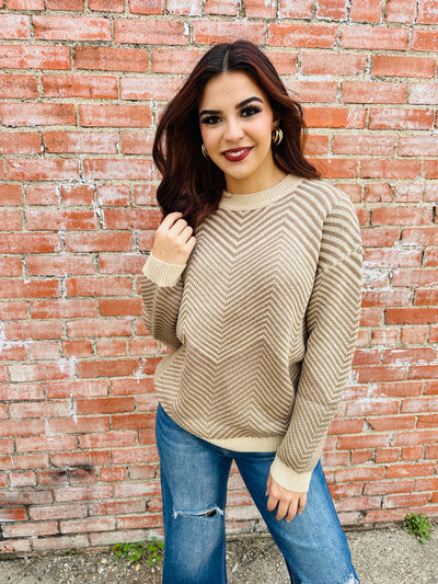 Twisted Over You Sweater • Mocha-Lovely Melody-Shop Anchored Bliss Women's Boutique Clothing Store