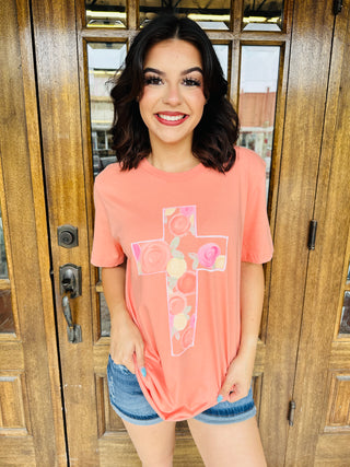 Watercolor Floral Graphic Tee-Harps & Oli-Shop Anchored Bliss Women's Boutique Clothing Store