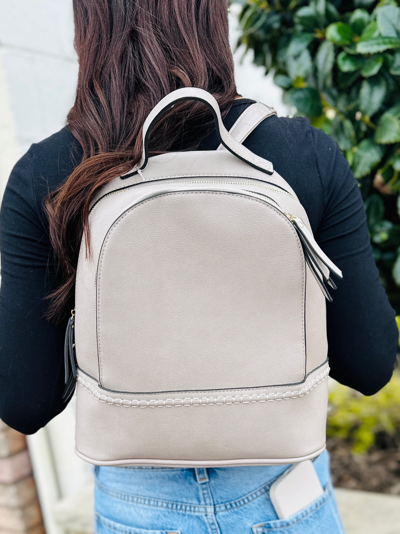 Marty Backpack • Grey-Jen & Co.-Shop Anchored Bliss Women's Boutique Clothing Store