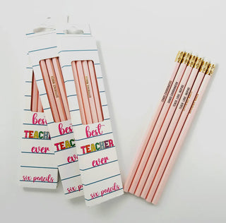 Best Teacher Ever Pencil Set – 6 Pack-Brittany Carl-Shop Anchored Bliss Women's Boutique Clothing Store