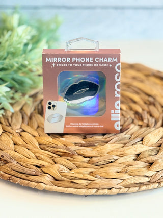 Mirror Phone Charm • Lips-Stacey Kluttz-Shop Anchored Bliss Women's Boutique Clothing Store