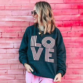 PRE-ORDER Love Graphic Sweatshirt-PPTX-Shop Anchored Bliss Women's Boutique Clothing Store