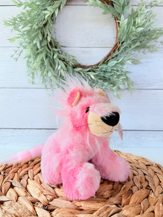 Lion Tracker Plushie • Small-Brittany Carl-Pink-Shop Anchored Bliss Women's Boutique Clothing Store