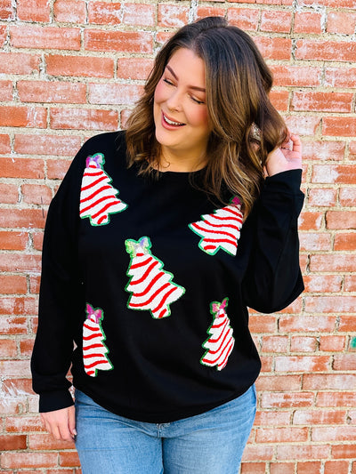 The Sweetest Christmas Tree Patch Top