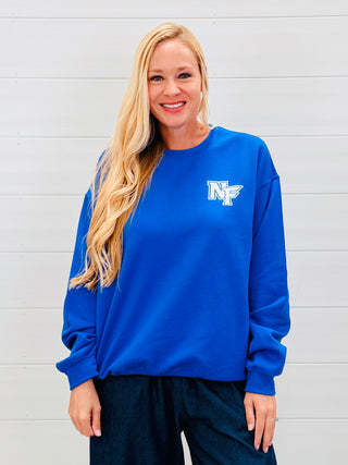 North Forney Falcons Spirit Jersey Sweatshirt-BB Gift Co-Shop Anchored Bliss Women's Boutique Clothing Store