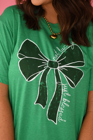 Not Lucky Just Blessed Graphic Tee-P&PD-Shop Anchored Bliss Women's Boutique Clothing Store