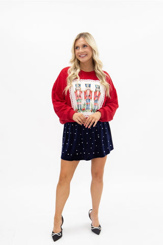 The Nutcracker Waltz Long Sleeve Pullover Red