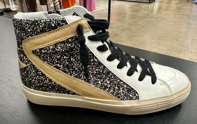 ShuShop Rooney High-Top Sneakers • Gold/Black-Emerald Creek-Shop Anchored Bliss Women's Boutique Clothing Store